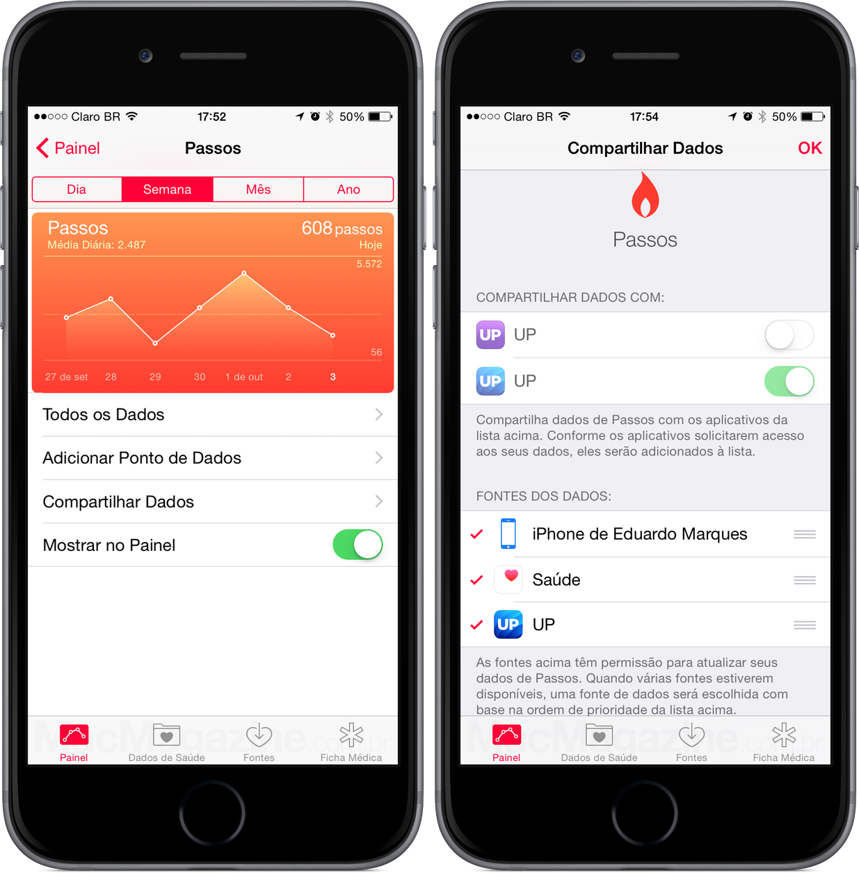 App Saúde (Health), do iOS 8