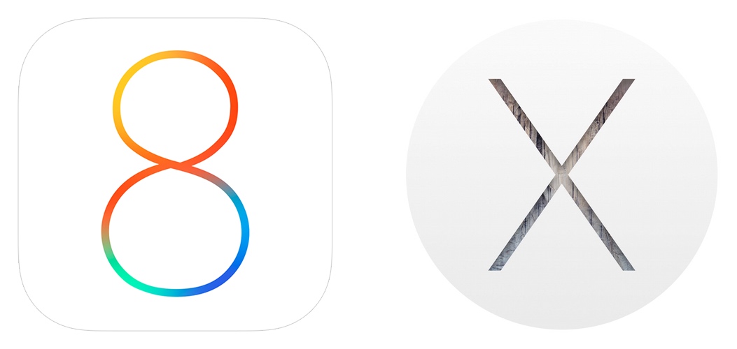Ícones do iOS 8 e do OS X Yosemite