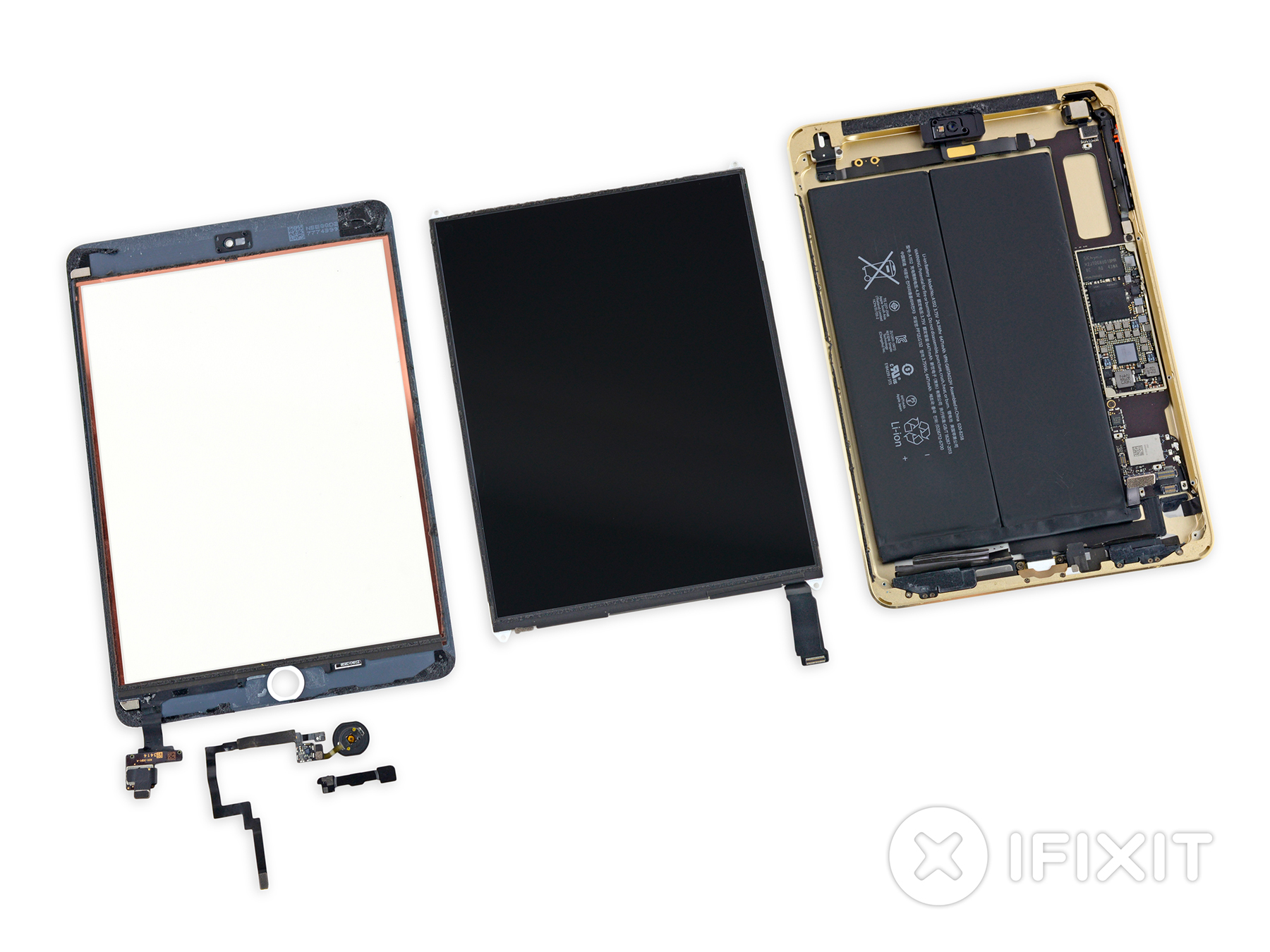 iPad mini 3 desmontado pela iFixit