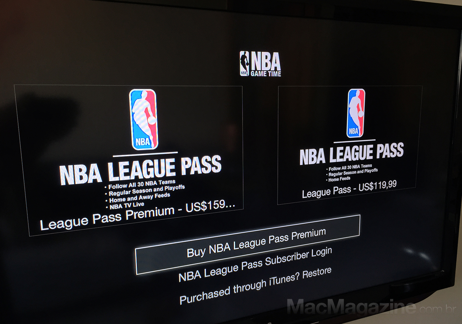 NBA na Apple TV brasileira