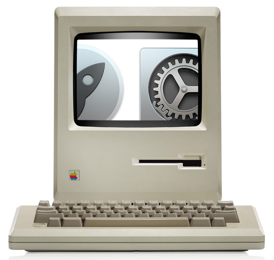 Macintosh vs. imagem Retina
