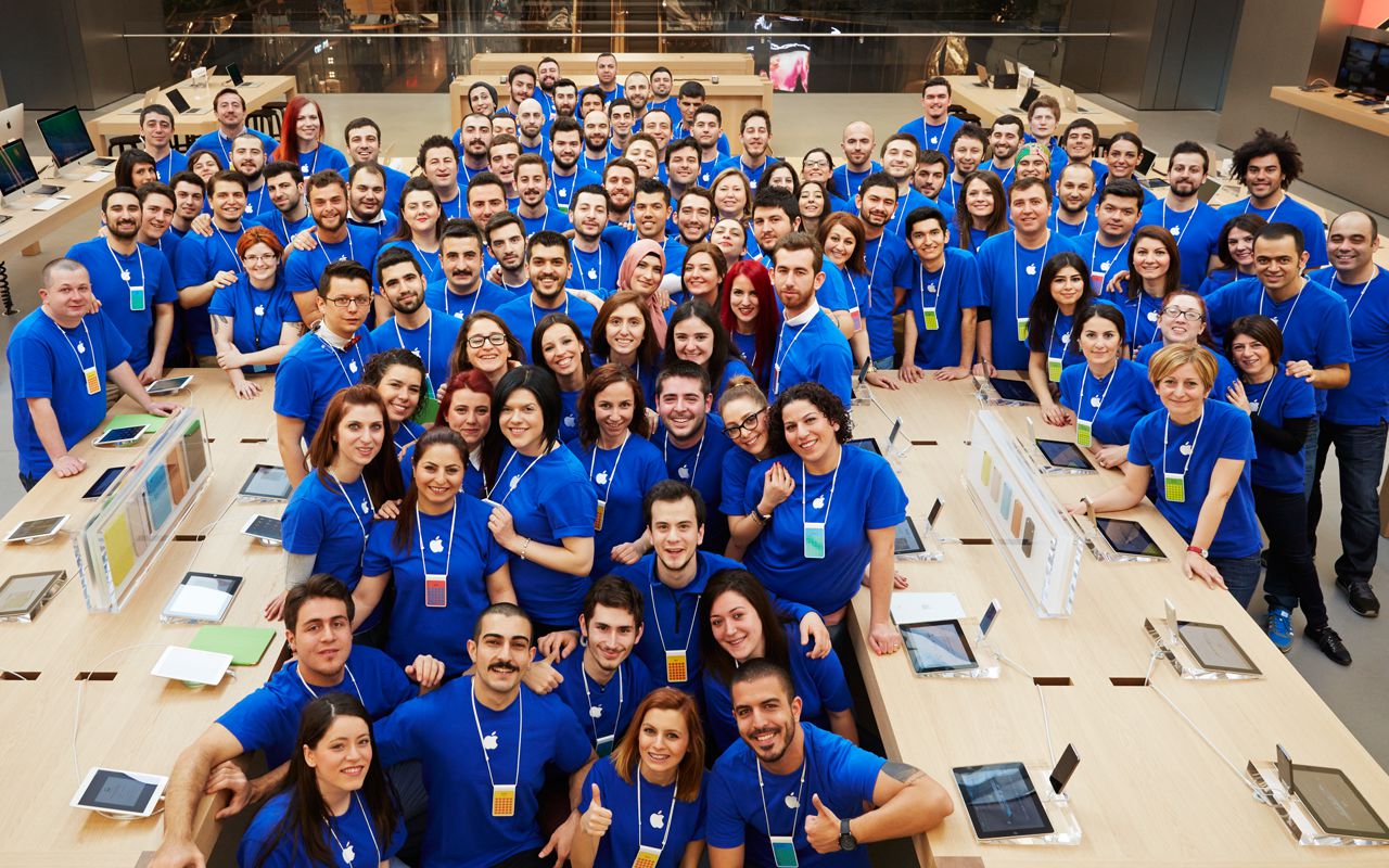 Empregados da Apple Zorlu Center