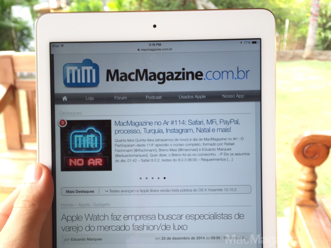 Review do iPad Air 2