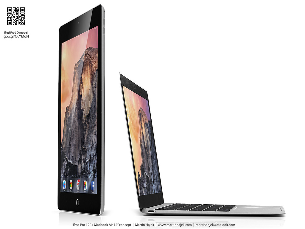 iPad Pro com MacBook Air