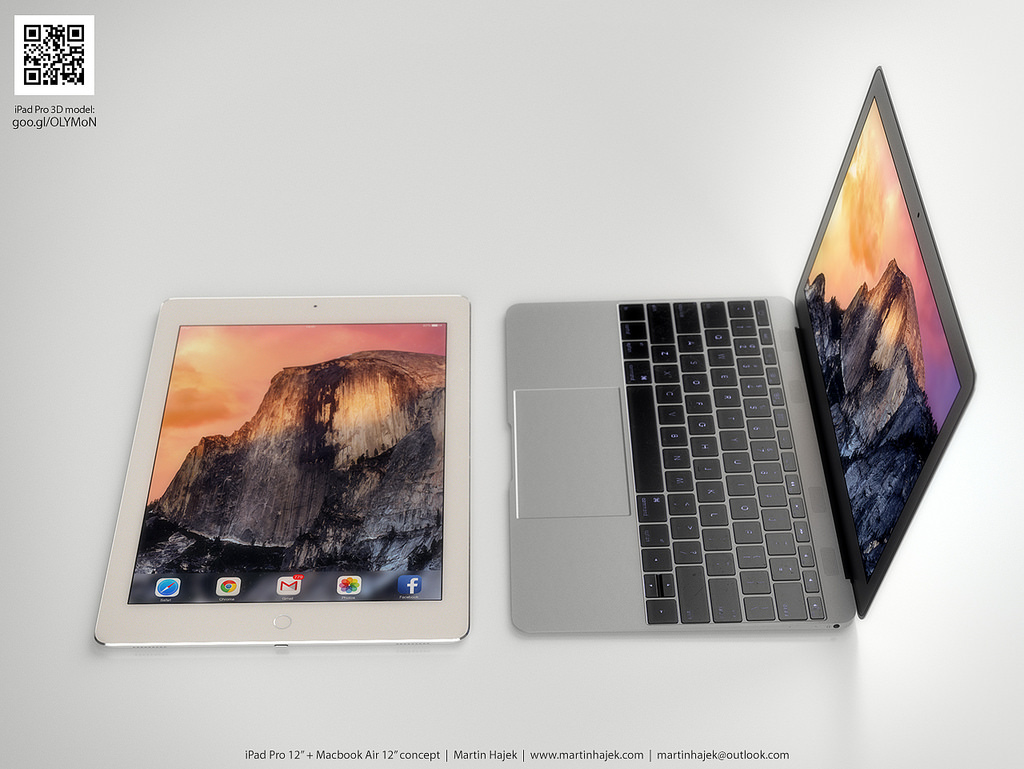 iPad Pro com MacBook Air