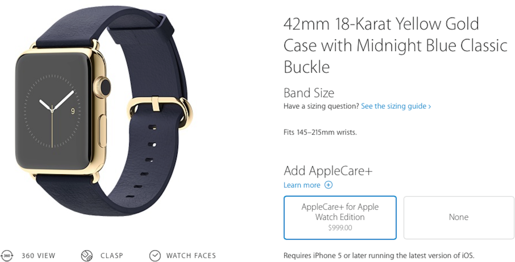 AppleCare+ para o Apple Watch