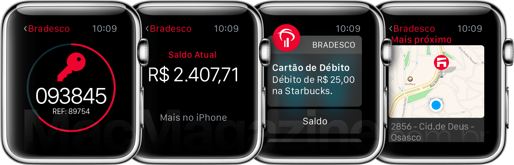 Banco Bradesco para o Apple Watch