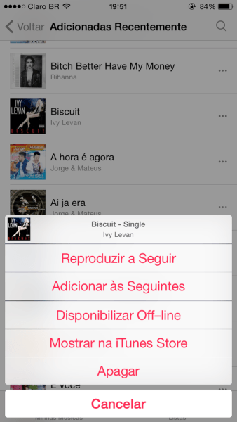 App Música no iOS 8.4