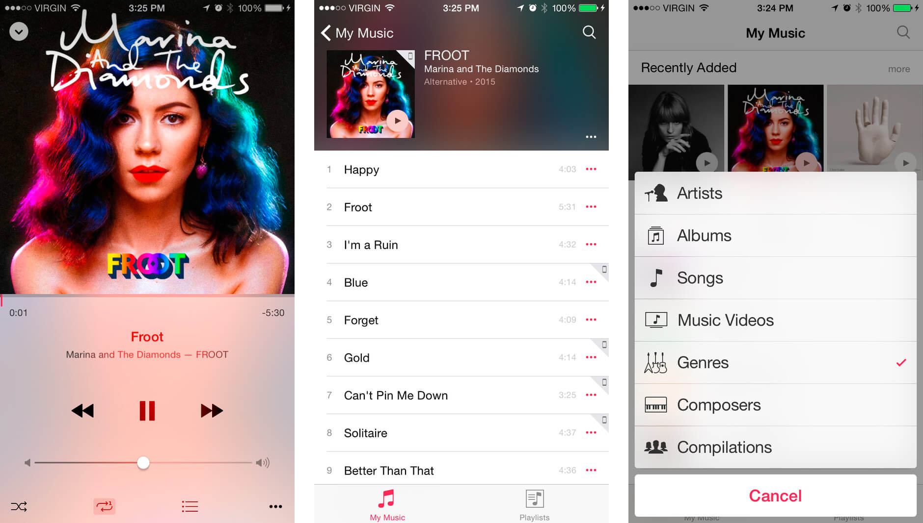 Novo app Música no iOS 8.4