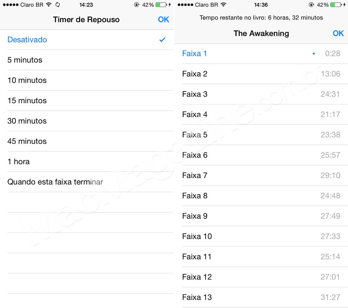 Audiolivros no iOS 8.4