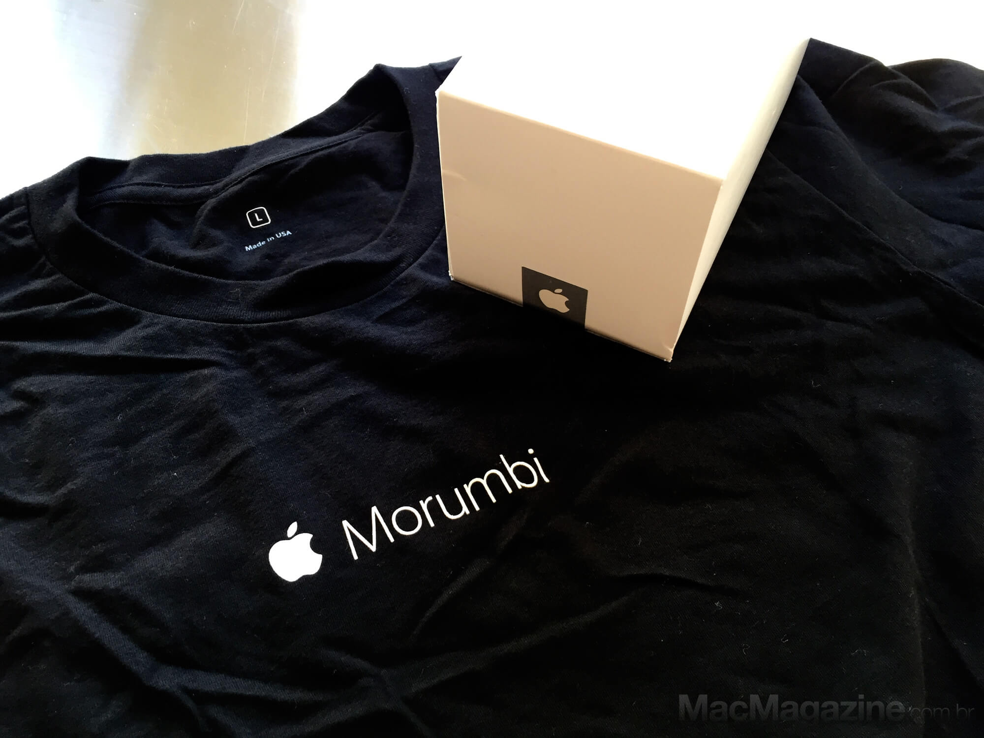 Sorteio da camiseta comemorativa da Apple Store - Morumbi