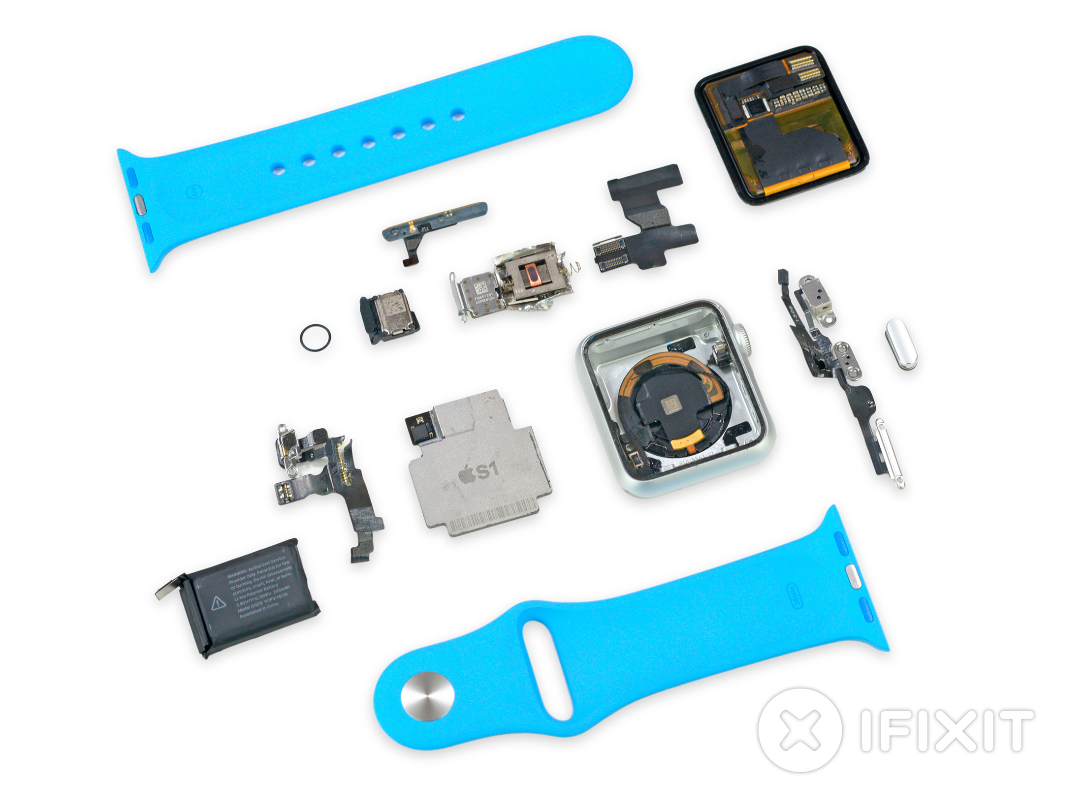 Apple Watch todo desmontado pela iFixit