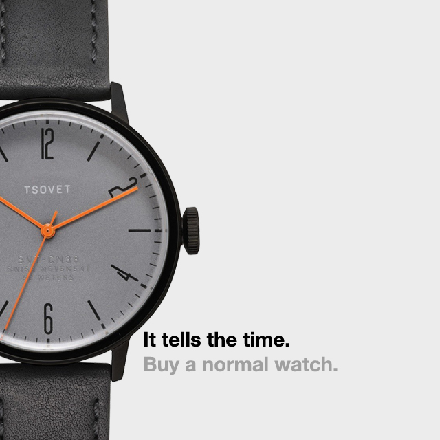 Campanha de relógio tradicional contra o Apple Watch