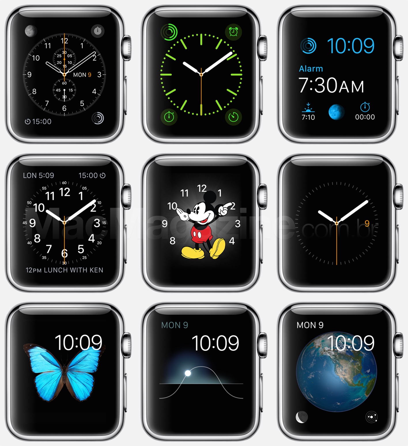 Mostradores do Apple Watch