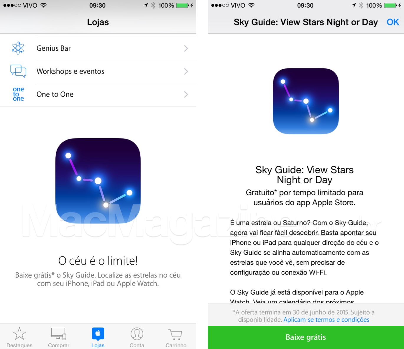Sky Guide de graça no app Apple Store