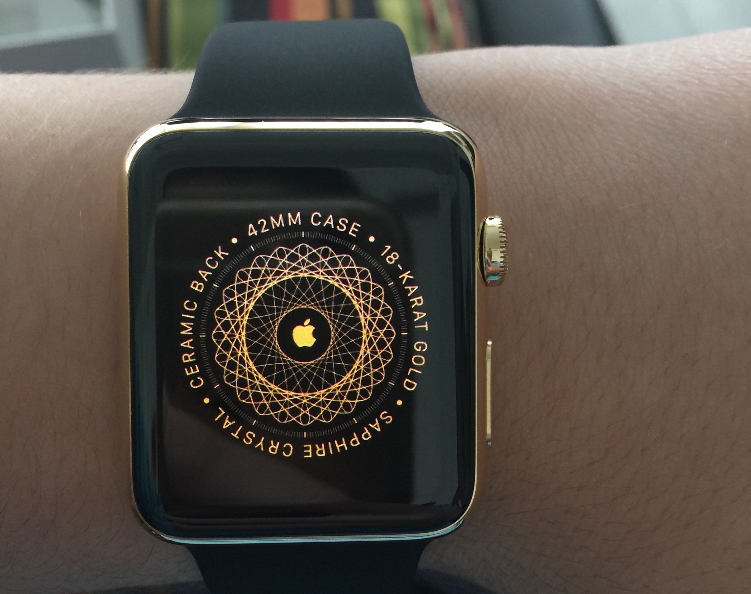 Caixa do Apple Watch Edition (ouro)