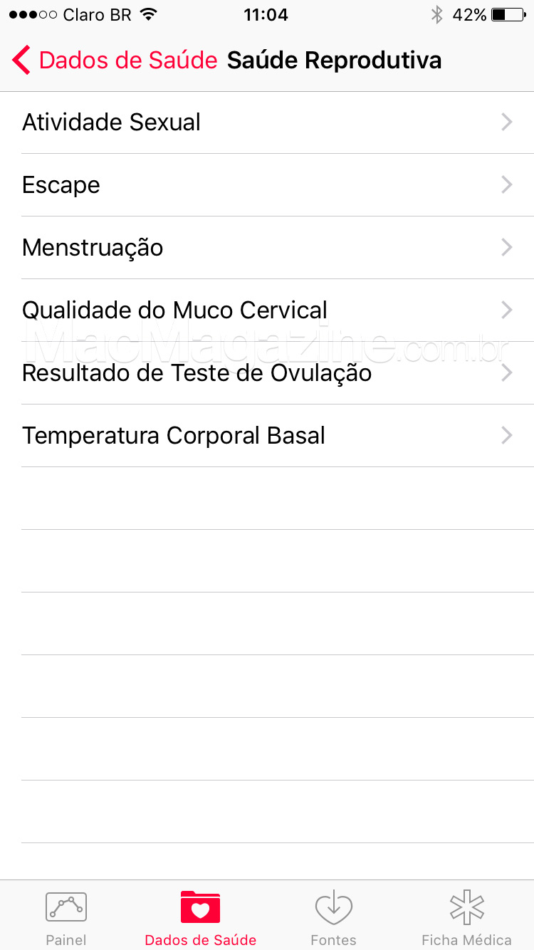 Screenshot do iOS 9