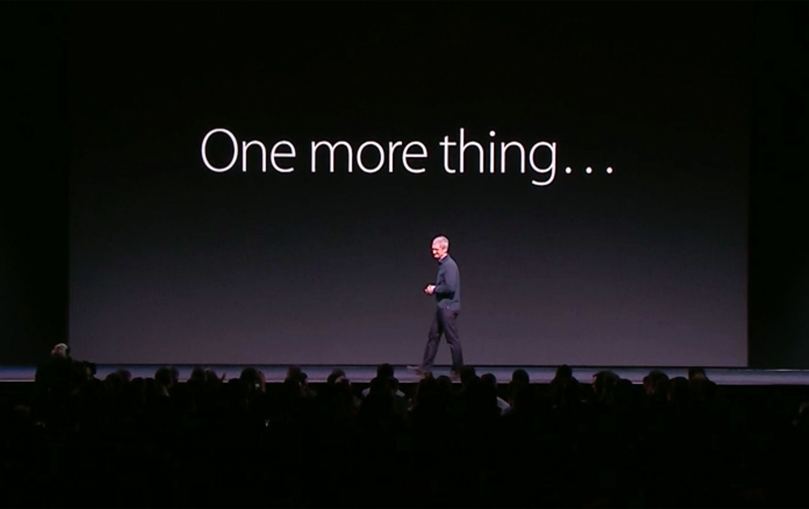 Tim Cook com "One more thing…"