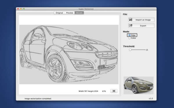 App Super Vectorizer para macOS