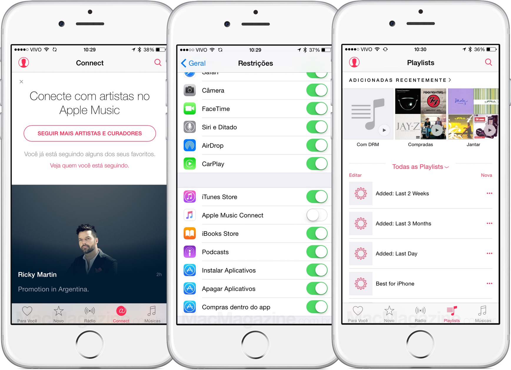 Apple Music - Desativando o Connect