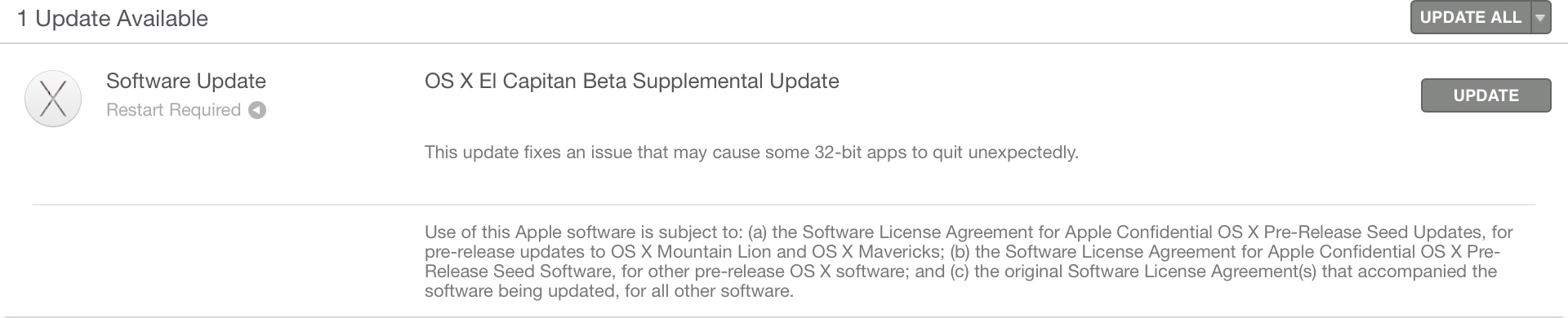 Atualização do OS X El Capitan