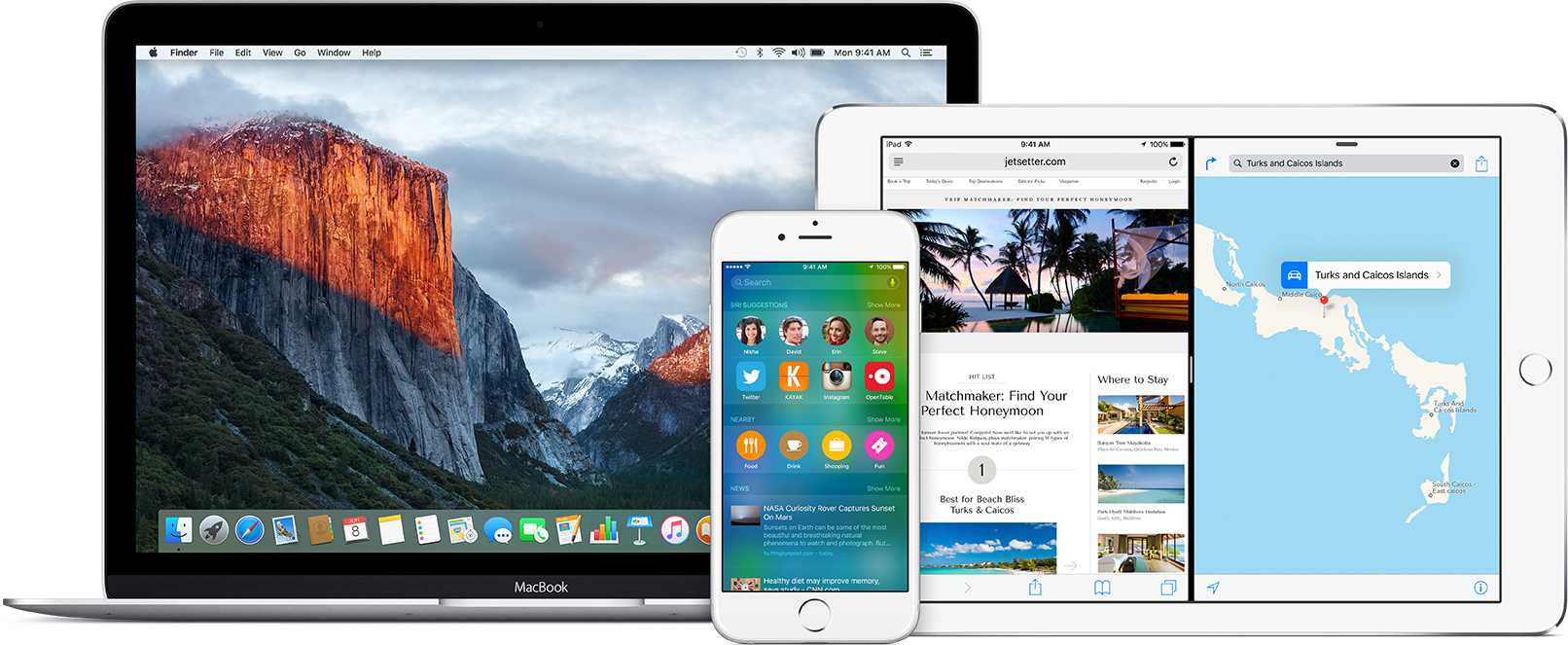Versões beta do OS X El Capitan 10.11 e do iOS 9