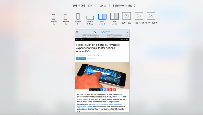 Suposto “iPad mini 4” rodando dois apps lado a lado (Split-View)