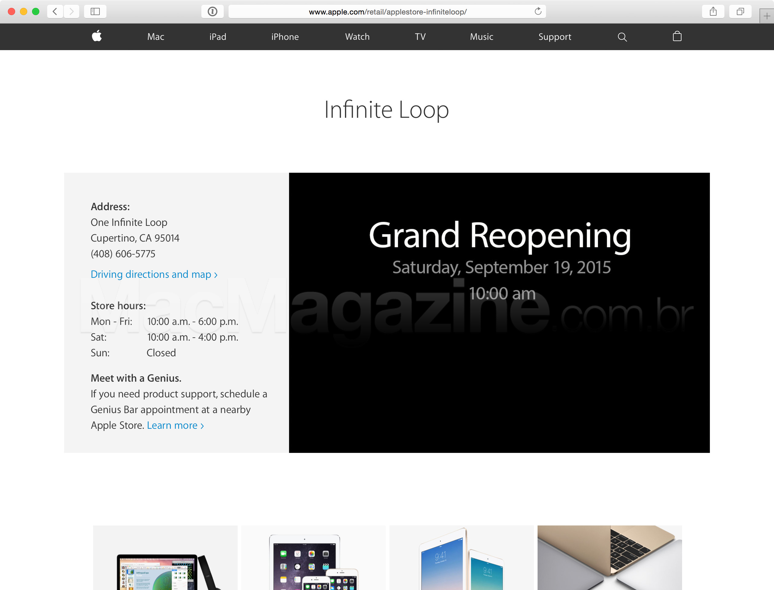 Apple Retail Store - 1 Infinite Loop (reinaugração)