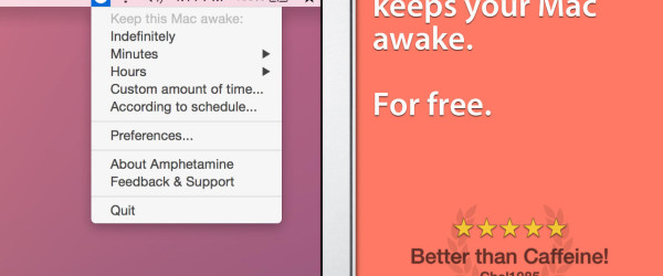 App Amphetamine para OS X