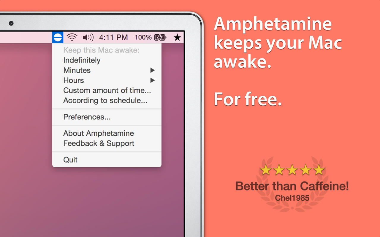 App Amphetamine para OS X