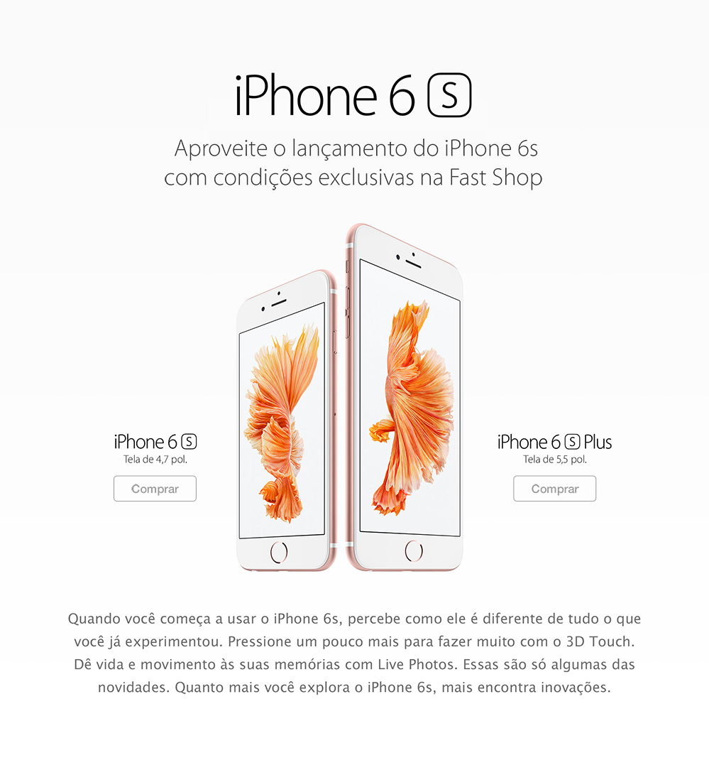 iPhone 6s na Fast Shop