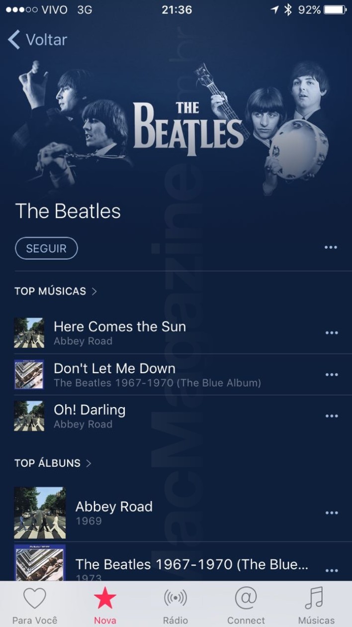 The Beatles no Apple Music
