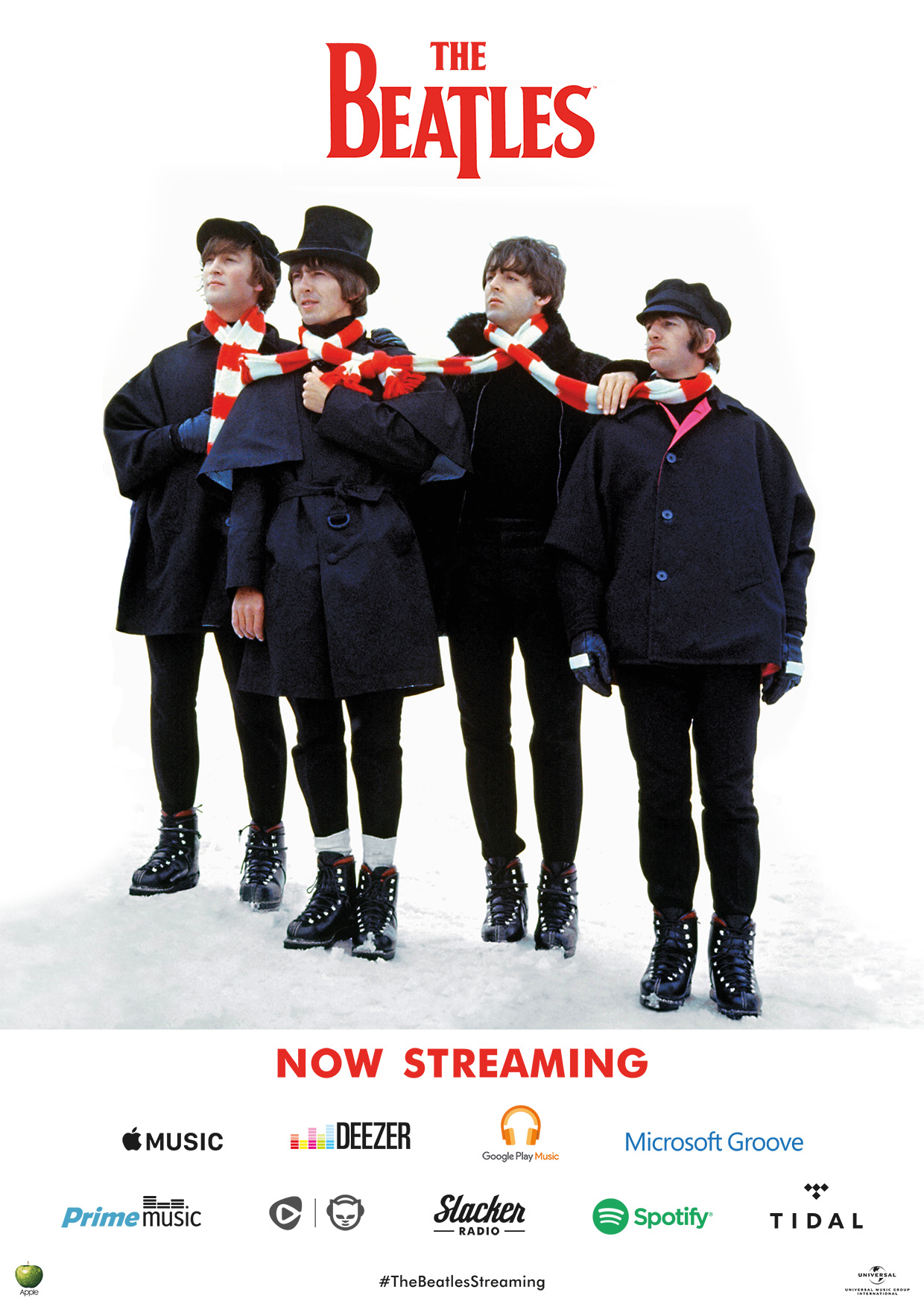 The Beatles agora em serviços de streaming de músicas