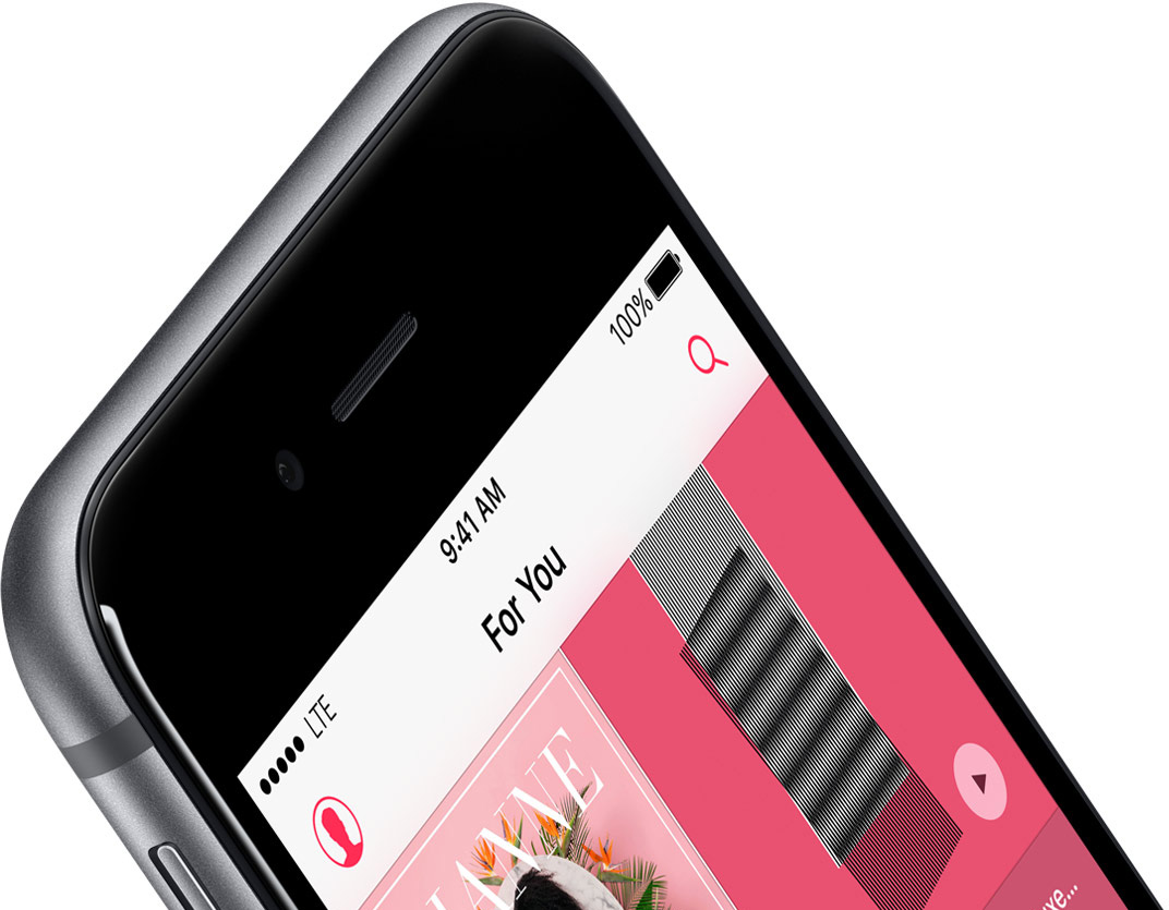 Bateria do iPhone 6s com Apple Music
