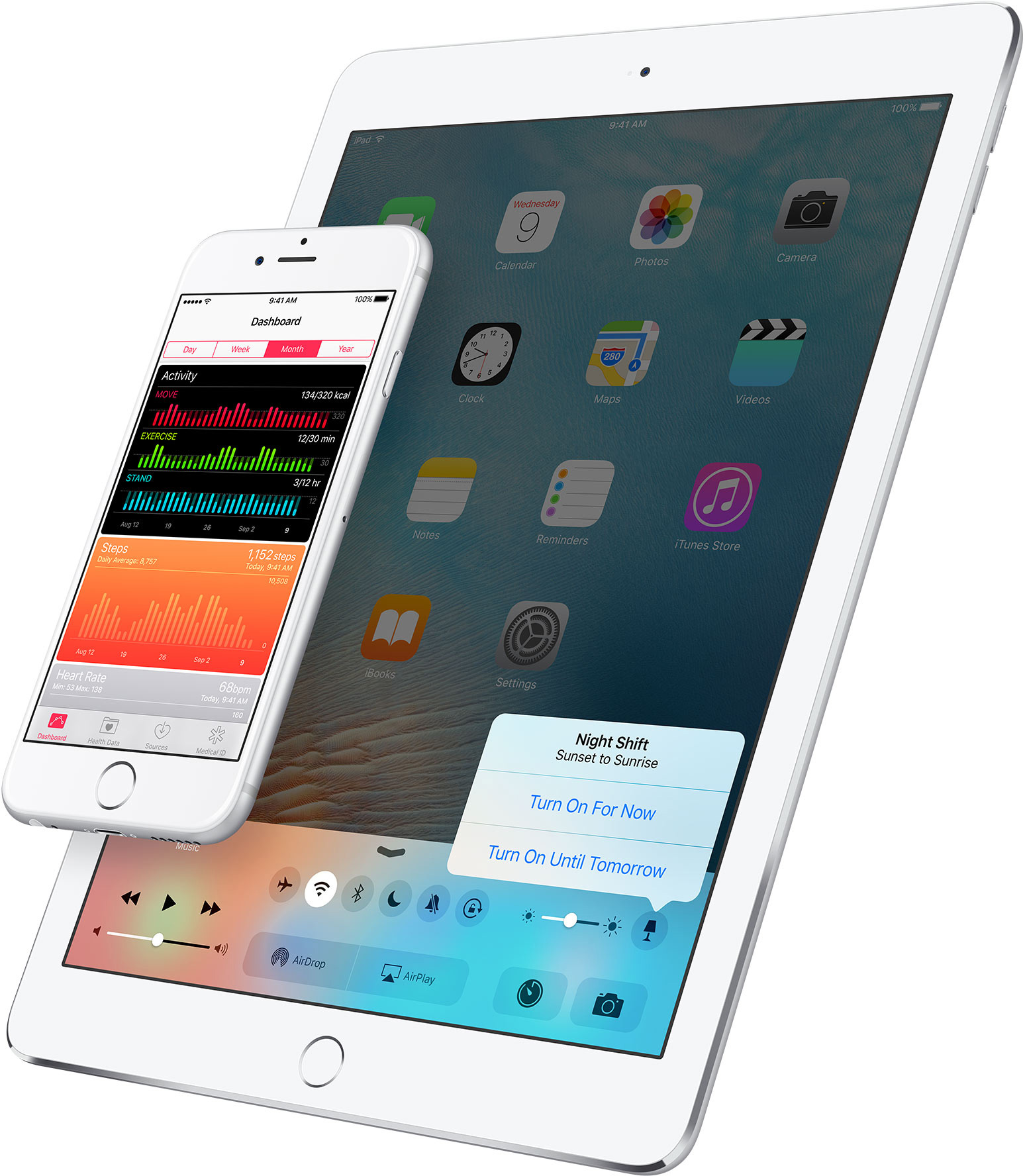 Night Shift na Central de Controle do iOS 9.3