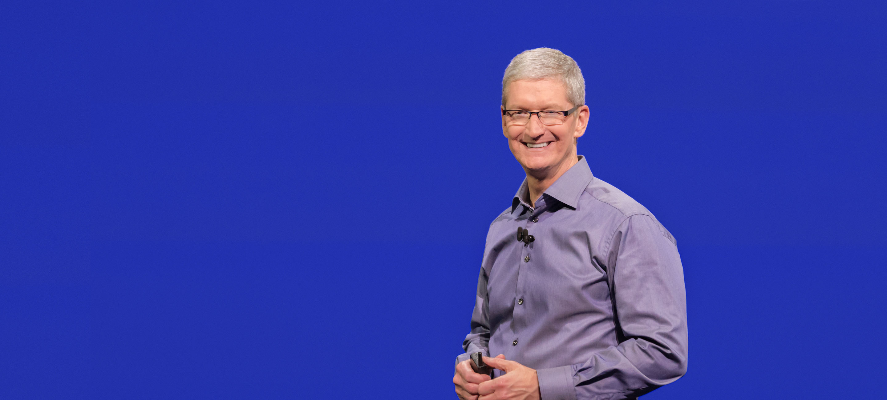 Tim Cook em evento da Apple (9 de setembro de 2015)