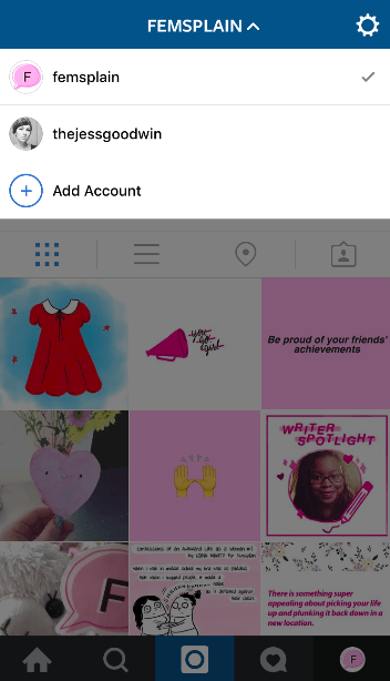 Múltiplas contas no Instagram para iOS
