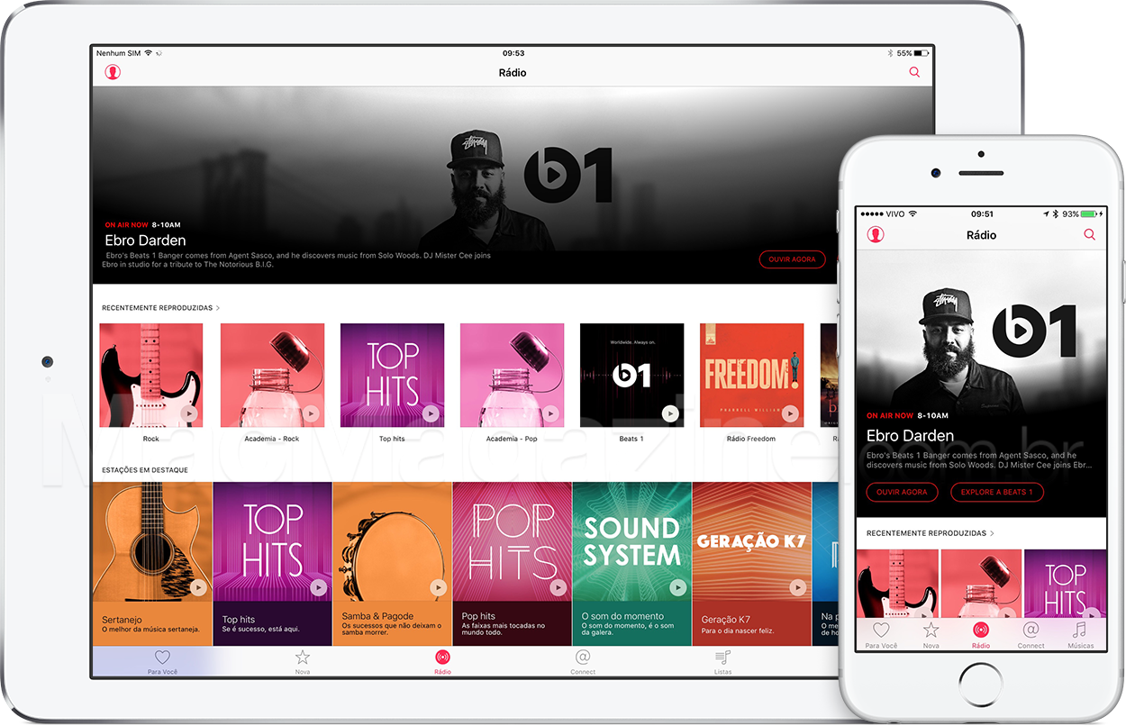 Nova área dinâmica da rádio Beats 1 no Apple Music