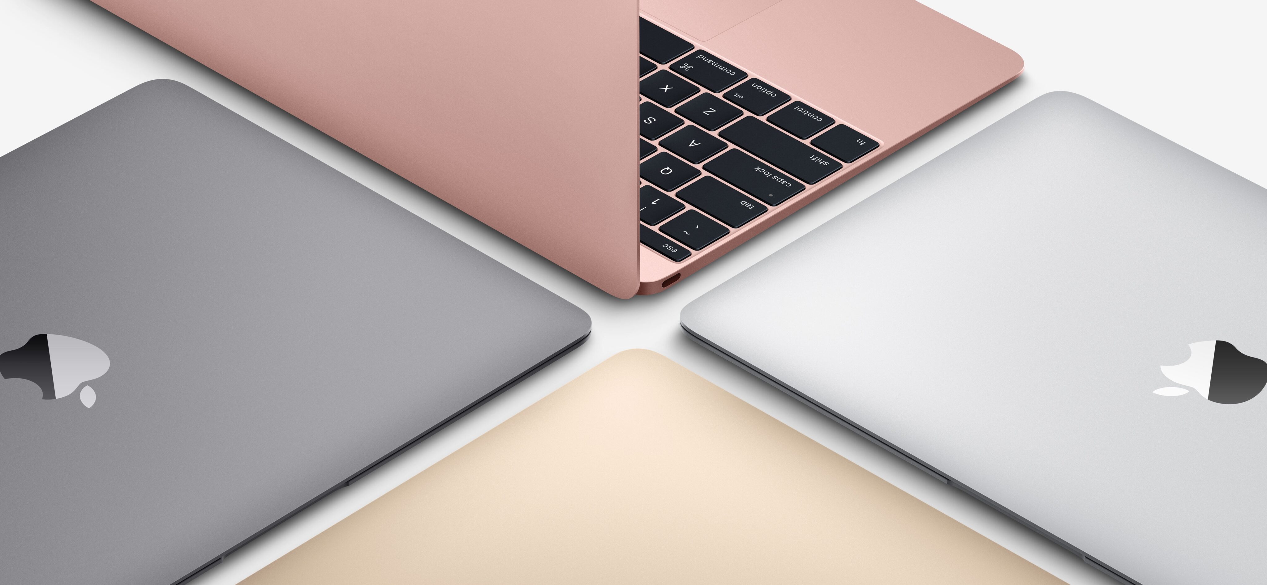 As quatro cores do MacBook com tela Retina de 12 polegadas