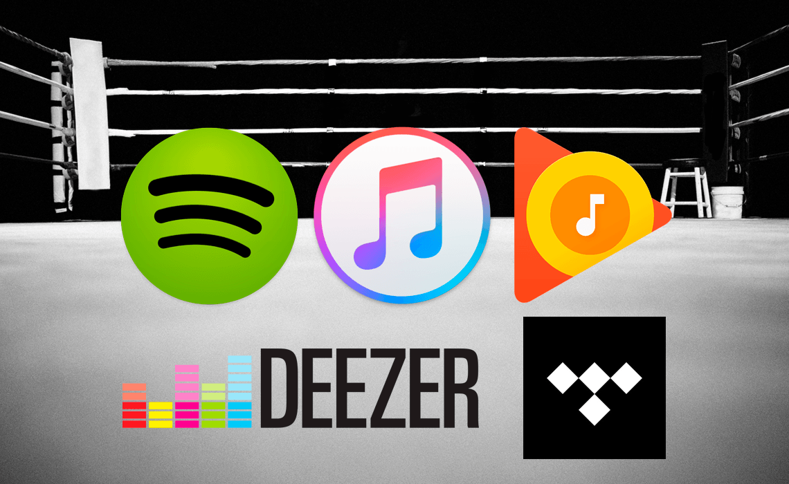 Apps/serviços de streaming de música