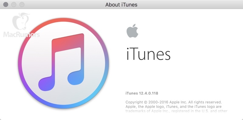 Screenshot do iTunes 12.4