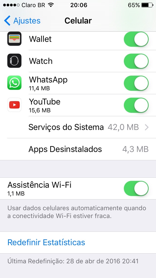 Assistência Wi-Fi no iOS 9