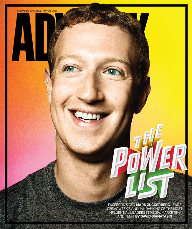 Mark Zuckerberg na capa da Adweek
