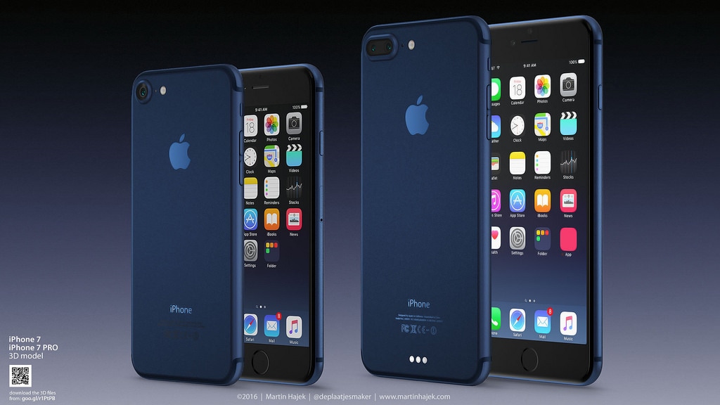 iPhone azul escuro