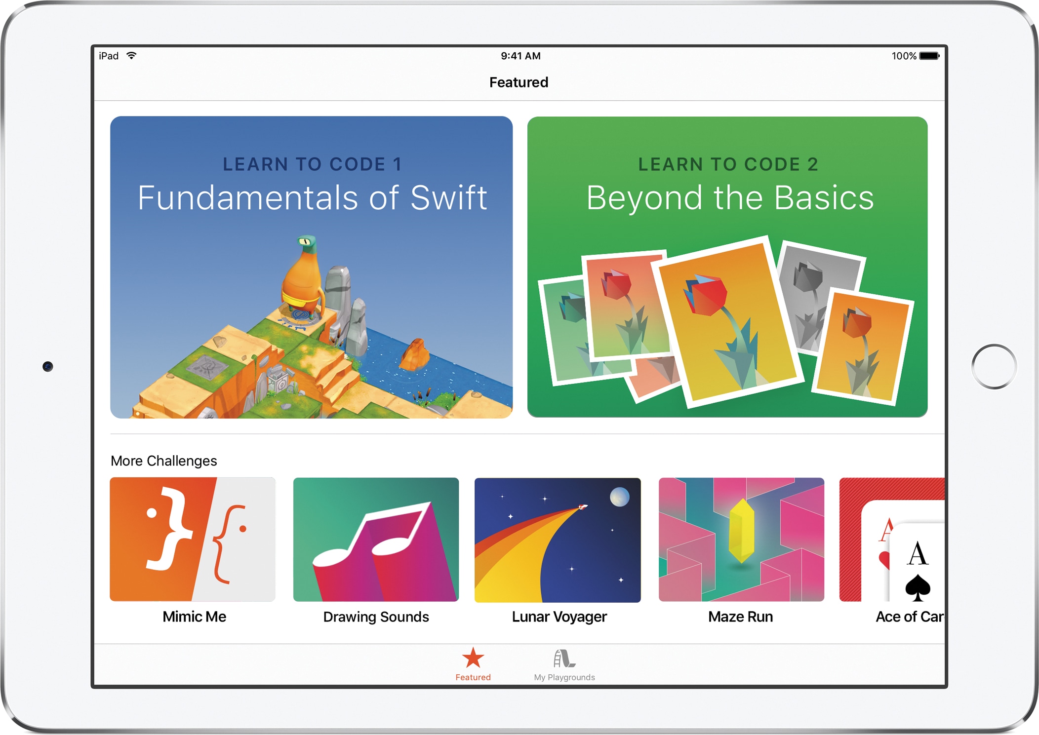 App Swift Playgrounds no iPad