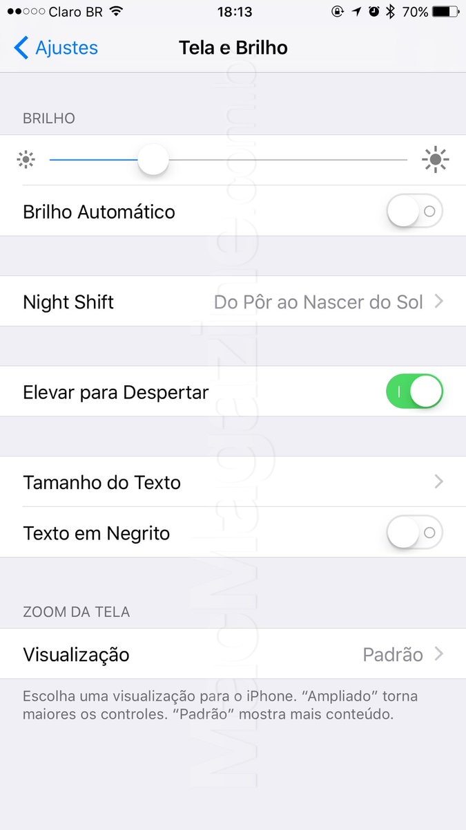Screenshot do iOS 10 beta