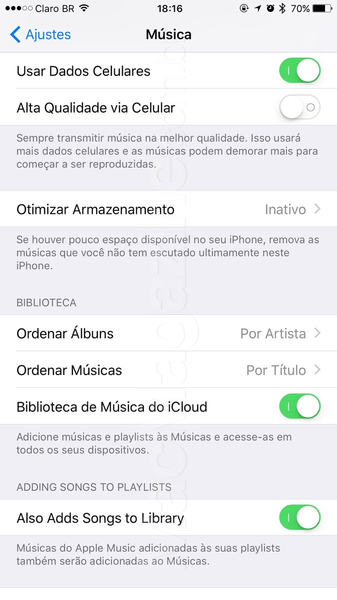 Screenshot do iOS 10 beta