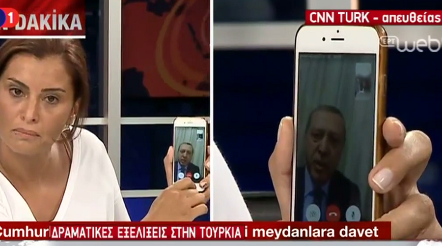 Presidente da Turquia pelo Facetime