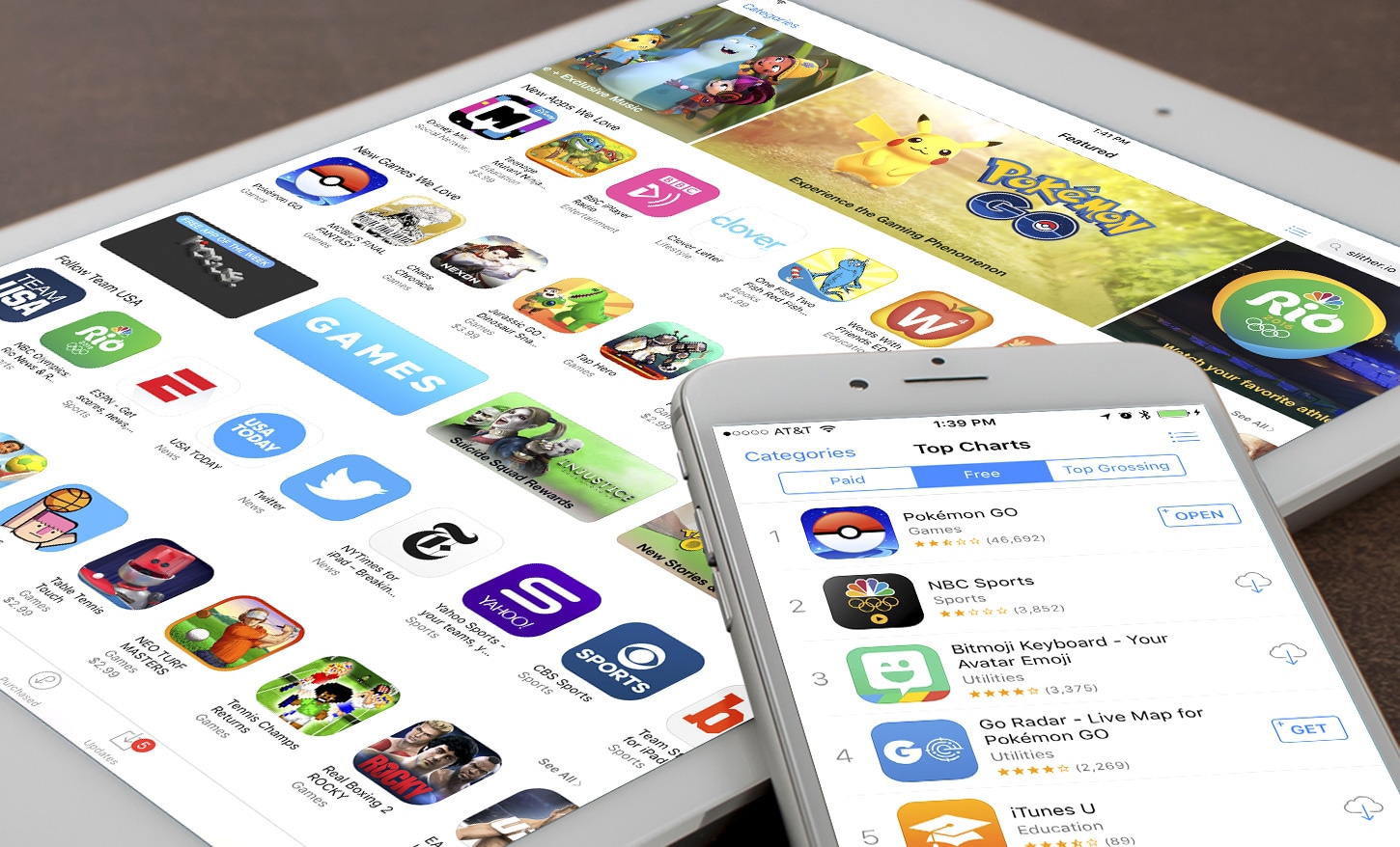 App Store em iPad e iPhone
