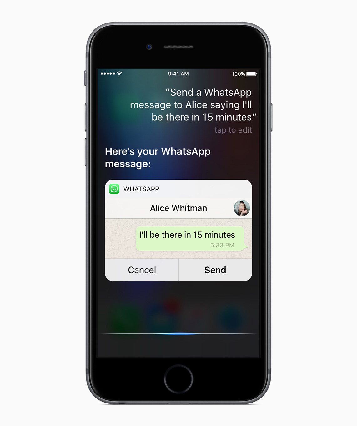 Integração da Siri com o WhatsApp